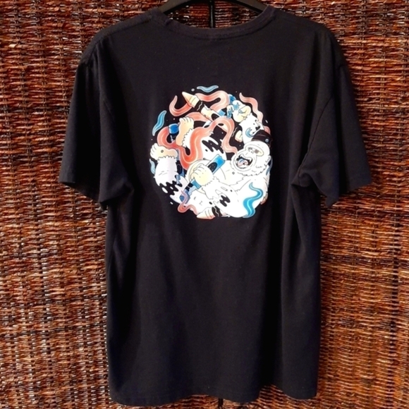 Degen Ape Academy Graphic Tee Shirt Size Large Black Blockchain - Picture 2 of 7